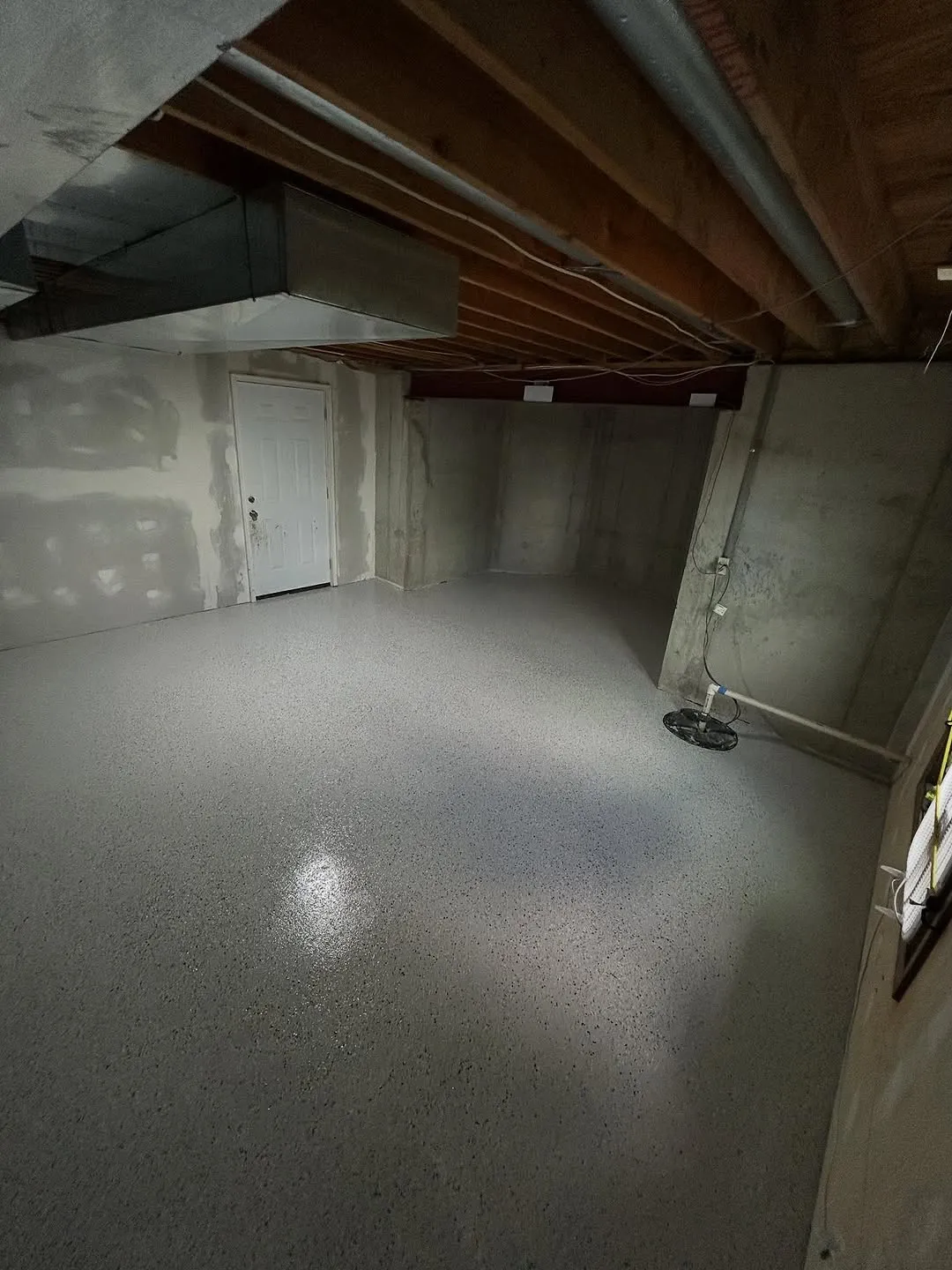 Basement floor coating